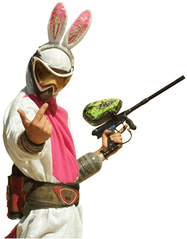 le défi du lapin au paintball